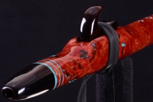 Salmon Gum Burl Native American Flute, Minor, Mid A-4, #H8B
